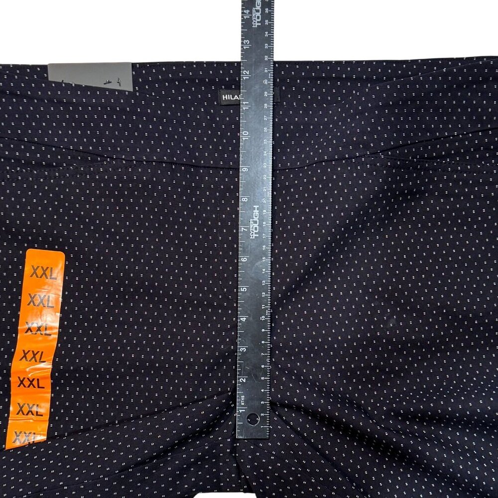 Hilary Radley Bermuda Shorts  Womens XXL Navy/Off-White Stretch Preppy Beach NEW - Picture 10 of 13